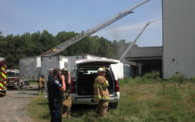 2 Alarm Georges Road Warehouse Fire in Monmouth Junction