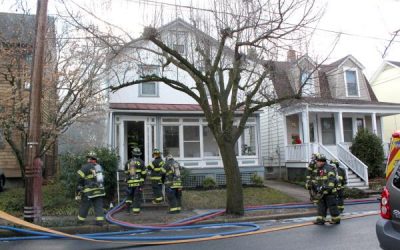 1st Alarm House Fire in Princeton on Leigh Avenue