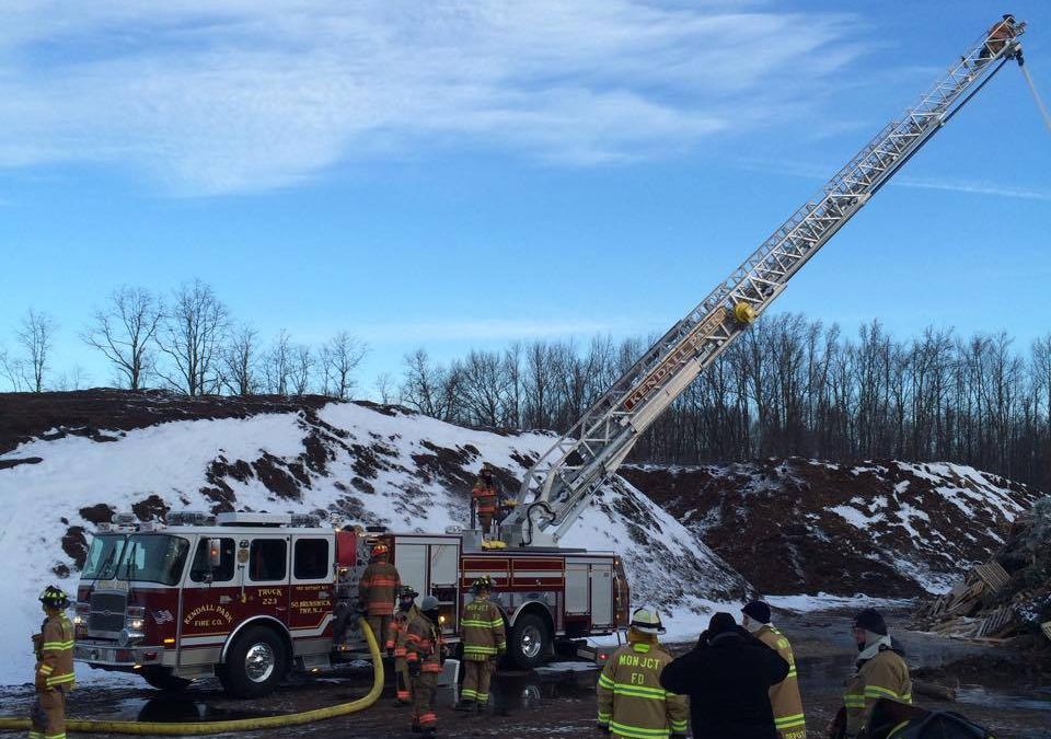 Kingston Covers Township During Large Mulch Fire on Broadway Road
