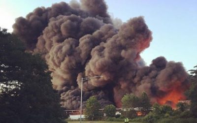 Crews Respond to Massive North Brunswick Warehouse Fire on Livingston Avenue