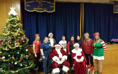 Santa Claus and Mrs. Claus Visits Kingston Volunteer Fire Company #1