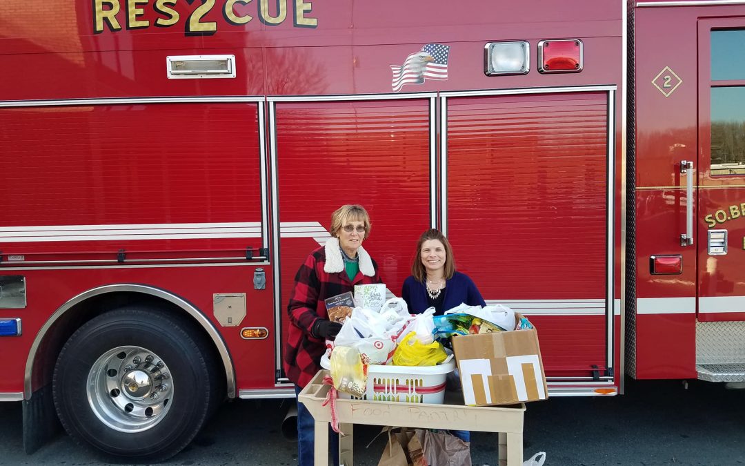 Carol Luck Delivers Food Donations to South Brunswick Township Social Services Department